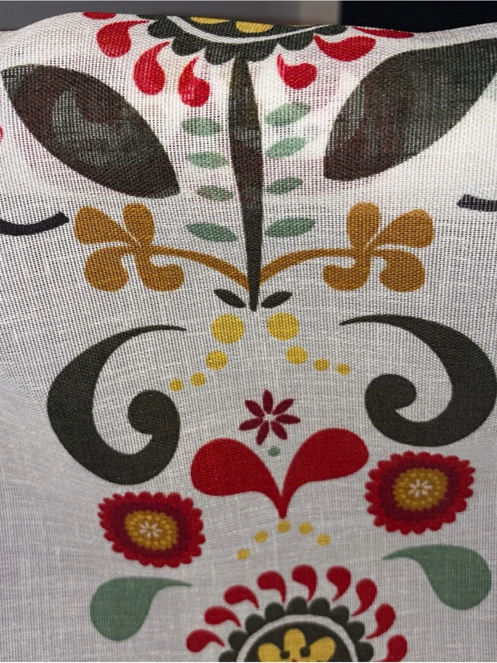 IKEA Akerkulla Fabric table runner  24X 118 Scandinavian Folk Art boho